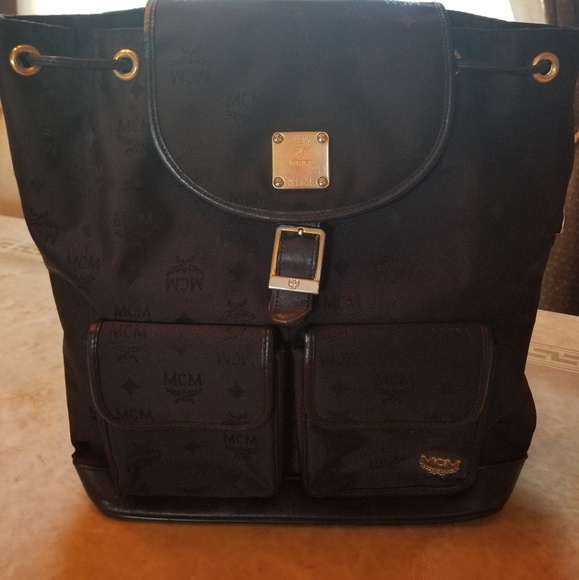 poshmark mcm backpack